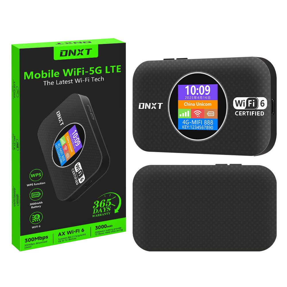 ibettertec 5G LTE Tragbarer WLAN-Router, Pocket WiFi Wireless Mobile Hotspot 4G/LTE-Router