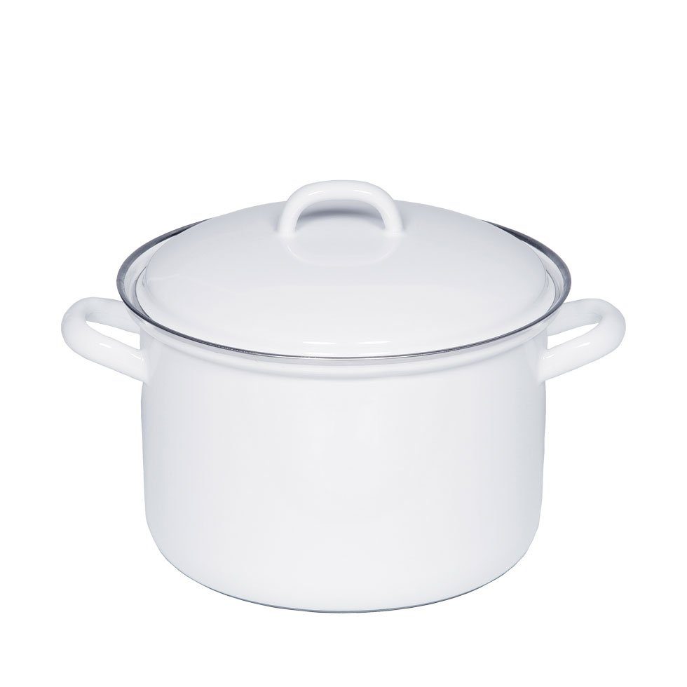 Riess Fleischtopf Classic Weiss, Classic Weiß 20 cm / 3,5 L - Emaille