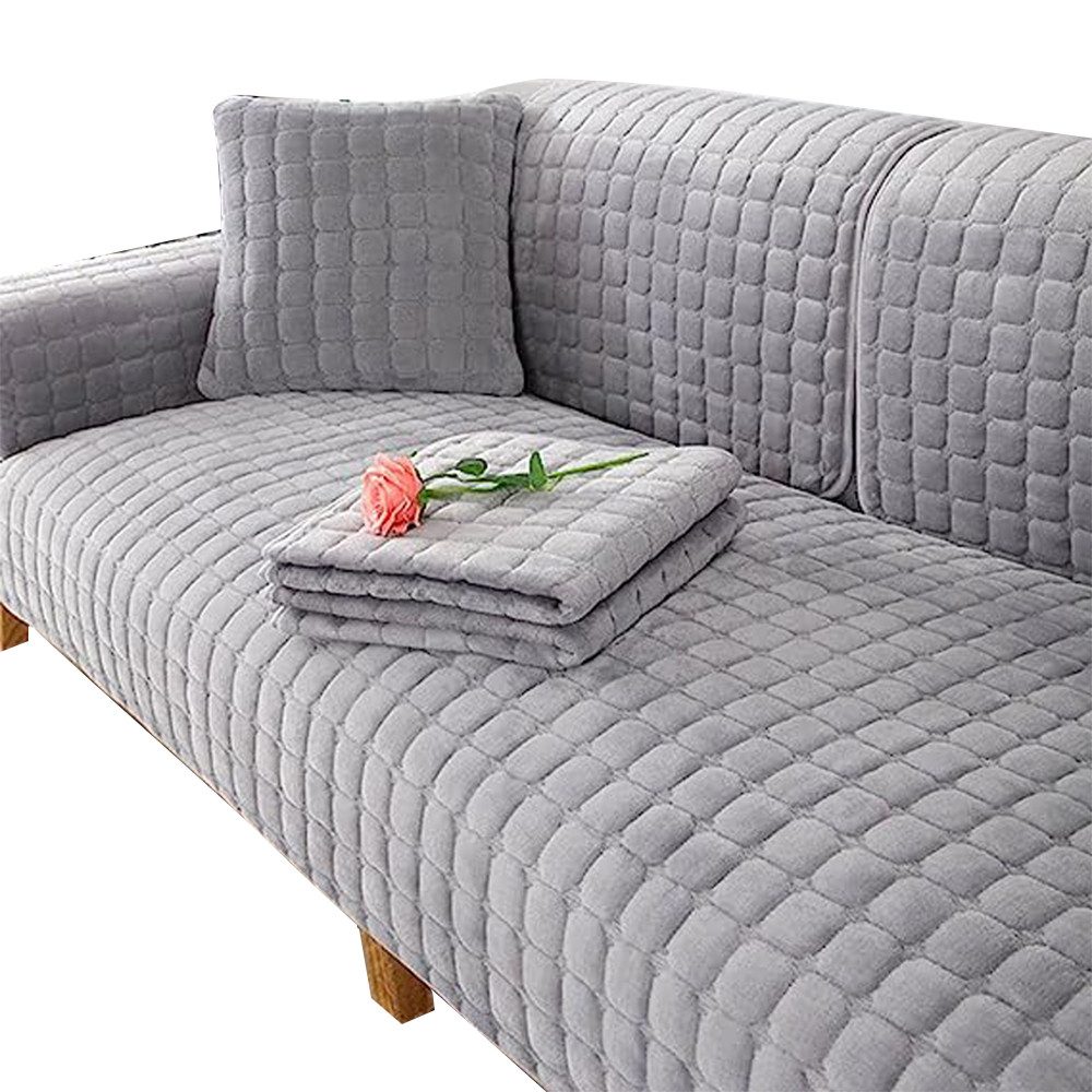 Minicloss Sofaschoner Sofabezug 1 2 3 4 Sitzer Sofaschoner rutschfest L Form Sofaüberwurf, Couch Bezug Ecksofa, Sofa Überzug Couchbezug U Form