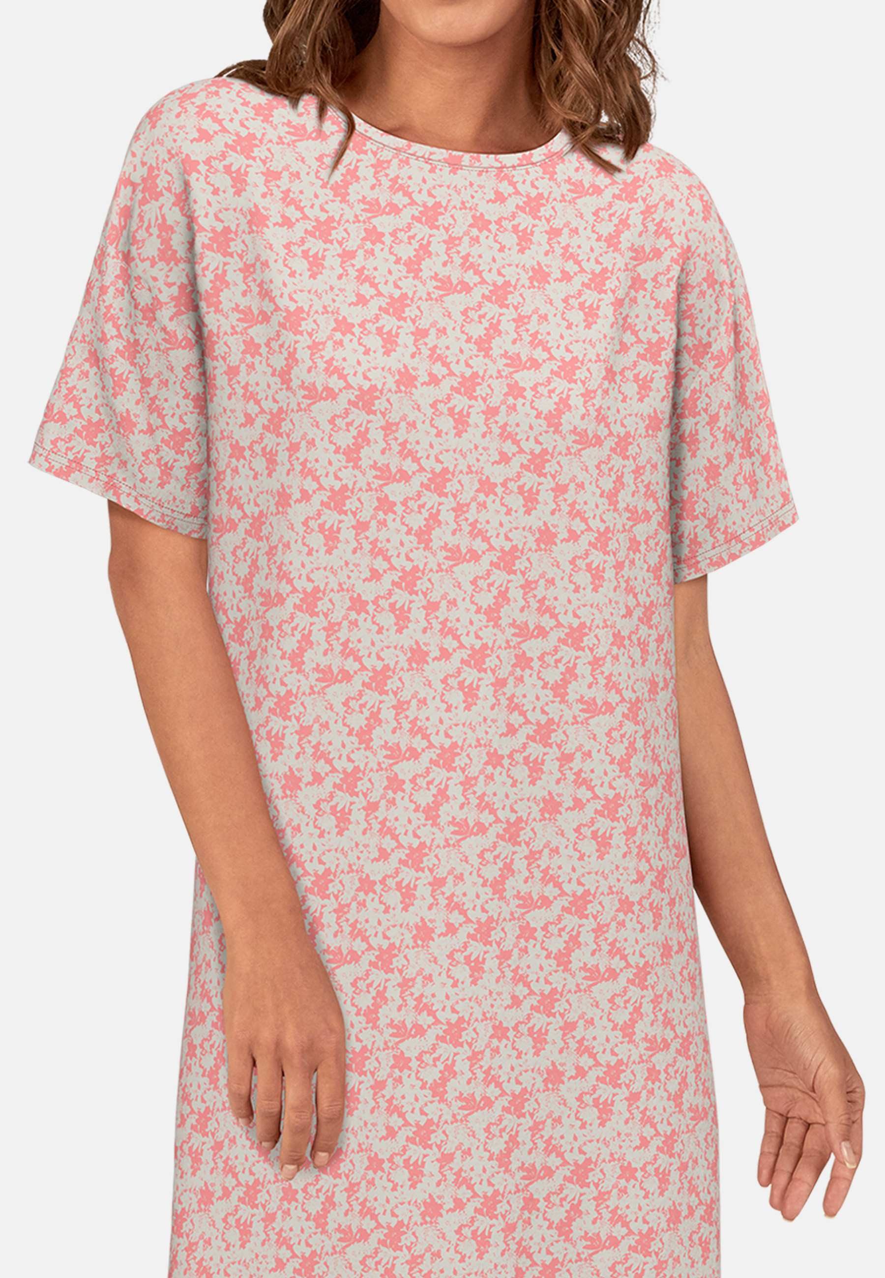 TOM TAILOR Nachthemd Westport mit Print, Kurzarm, Rundhalsausschnitt, Baumwollmix, bequem, weich