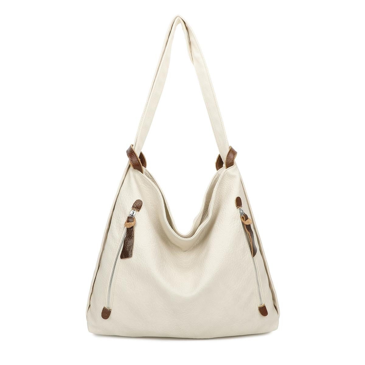 ITALYSHOP24 Schultertasche Damen Rucksack Handtasche Schultertasche, günstig online kaufen