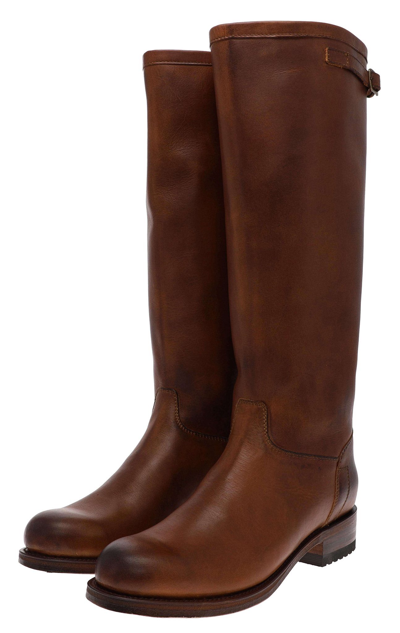 Sendra Ботинки CHIQUITA 11723 Braun Bikerboots Rahmengenähte Schaft Stiefel