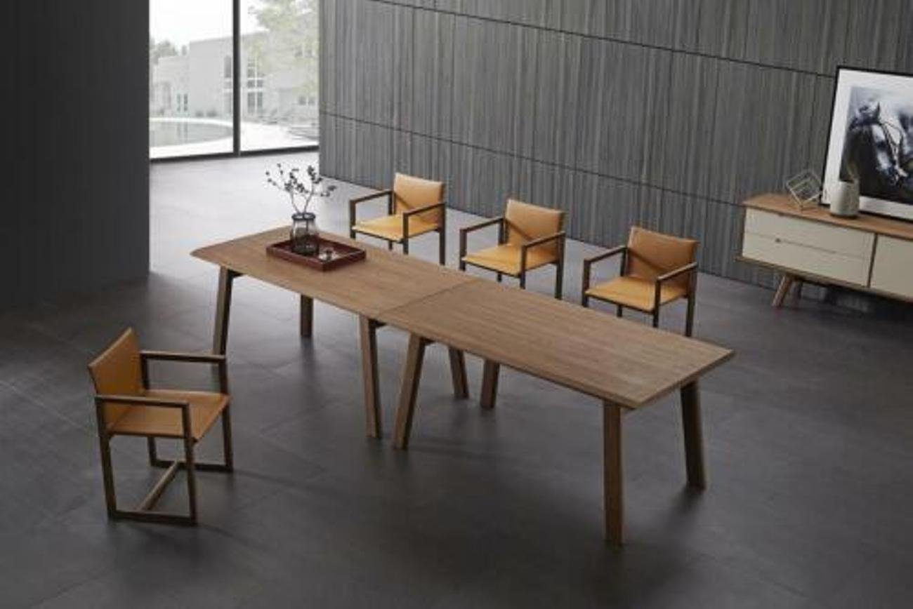 tlg. Stühle Italiensches JVmoebel Tisch Holz 7 Kommode Möbel Set Lehn XXL Esszimmer-Set, 4x