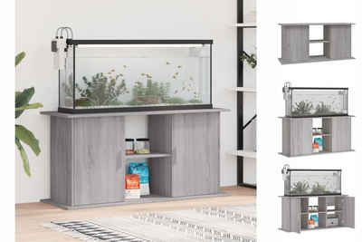 vidaXL Aquariumunterschrank Aquariumständer Grau Sonoma 121x41x58 cm Holzwerkstoff Aquarium Unters