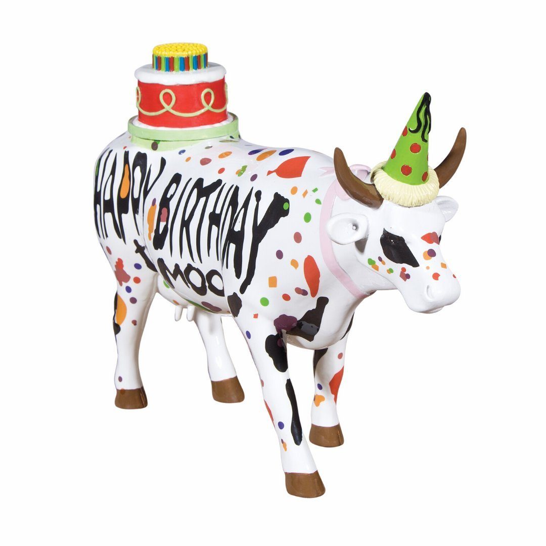CowParade Tierfigur Happy Birthday - Moo Kuh Large to Cowparade