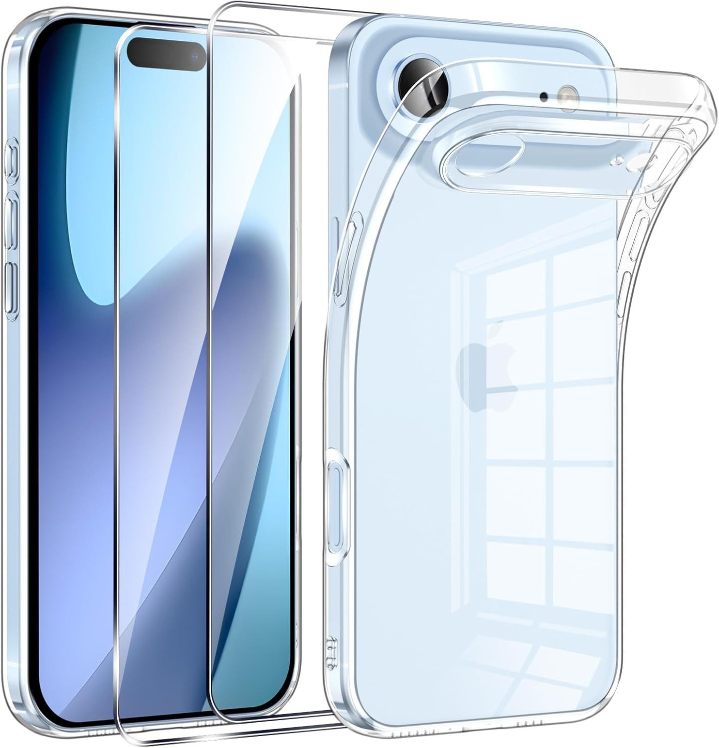 MSM Handyhülle Hülle + 2X Schutzglas für Apple iPhone 17 Air Panzerfolie Case 9H