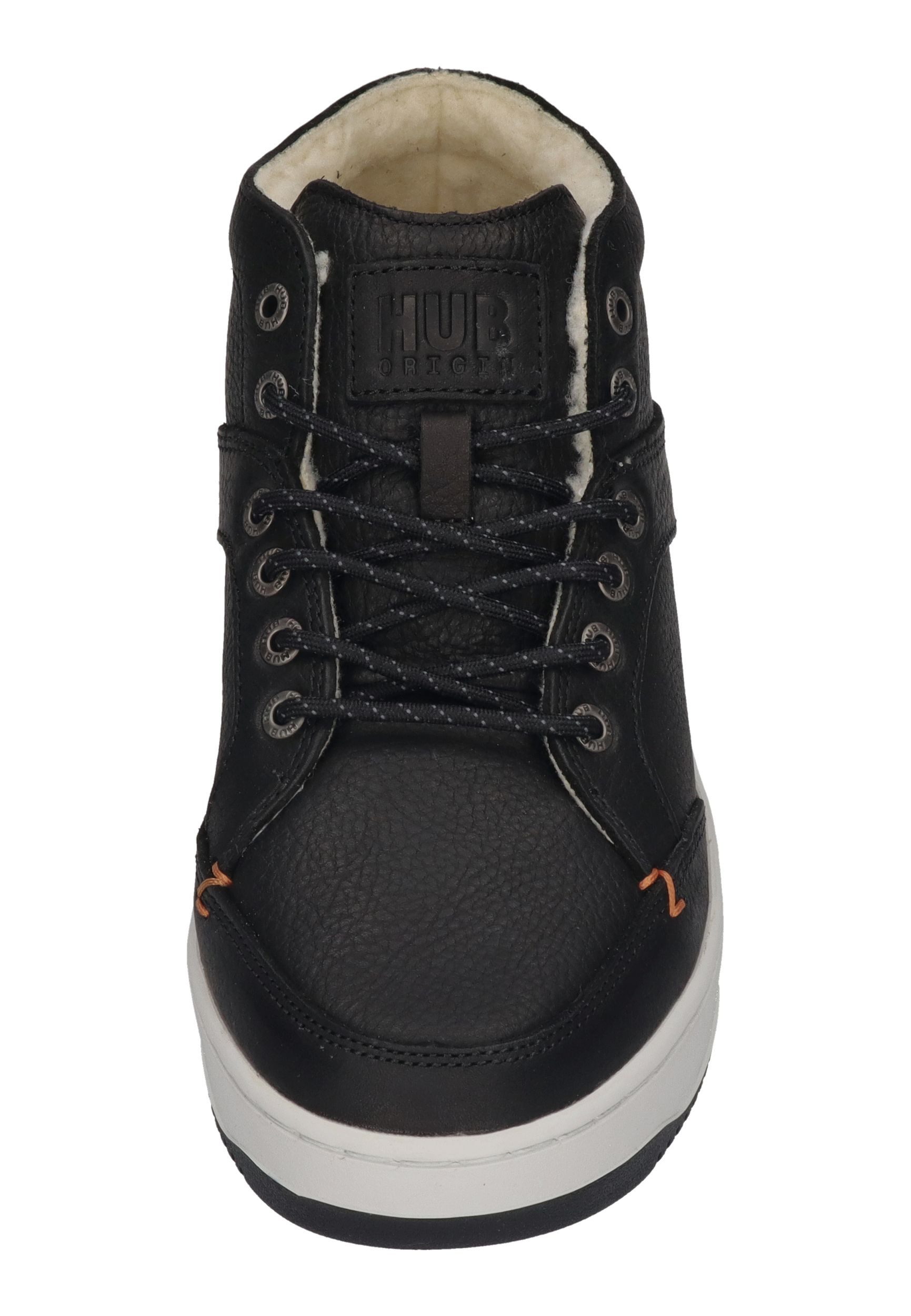 HUB KINGSTON 2.1 WOOL Sneaker Black White-Black