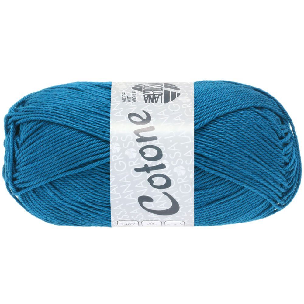 LANA GROSSA COTONE Häkelwolle, 125 m (vielseitiges Baumwoll-Basicgarn), 50 g