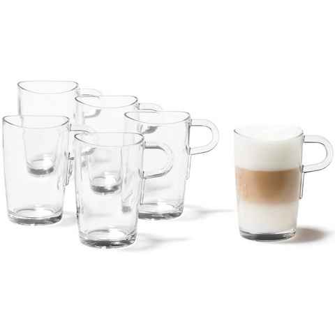 LEONARDO Latte-Macchiato-Glas Loop, Glas, 6-teilig