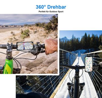 Alster Herz Fahrrad Handyhalterung, Universal 360° (H0299) Smartphone-Halterung, (1-tlg., Smartphone Halterung)