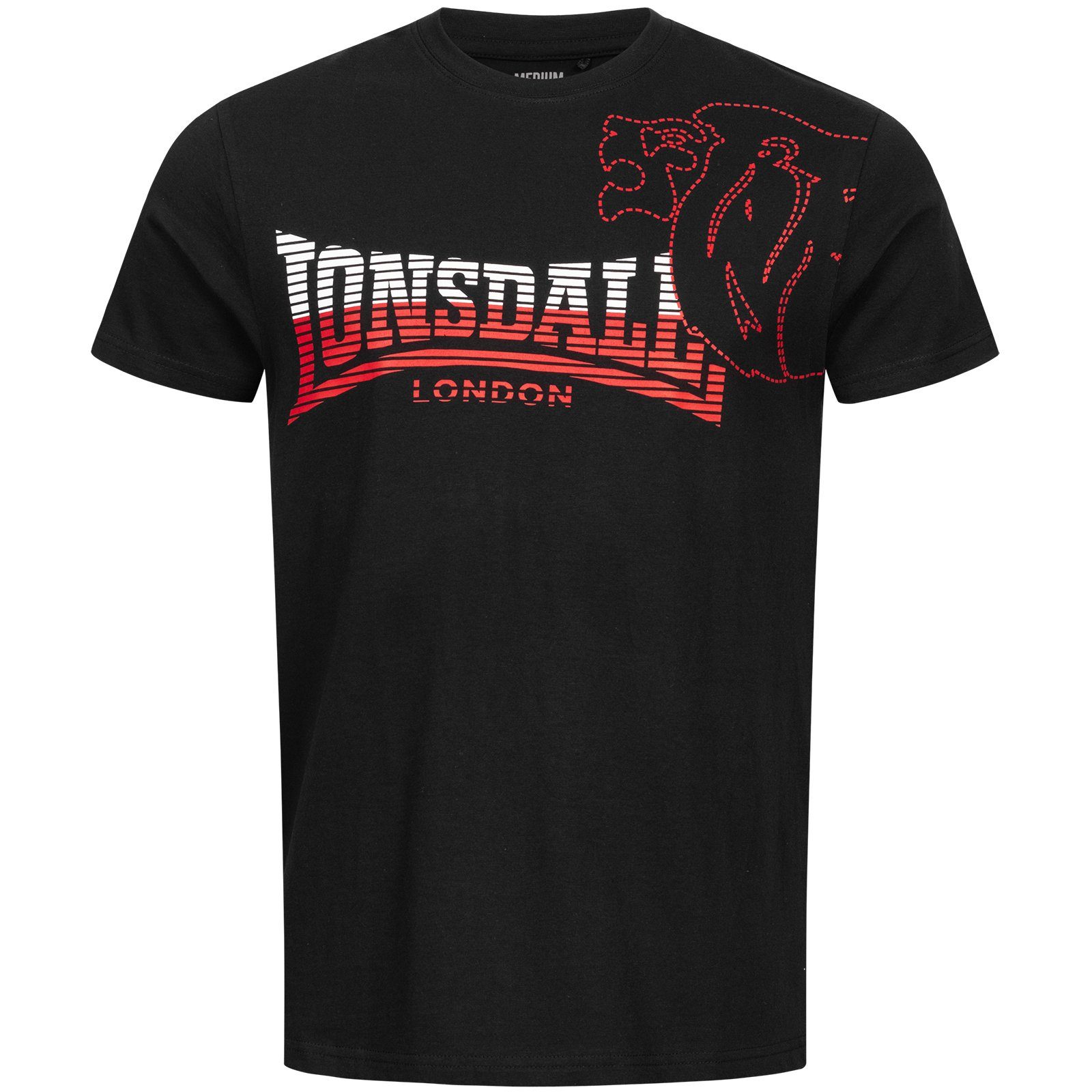 Lonsdale T-Shirt schwarz Stück, (1 1-tlg) Melplash T-Shirt Lonsdale