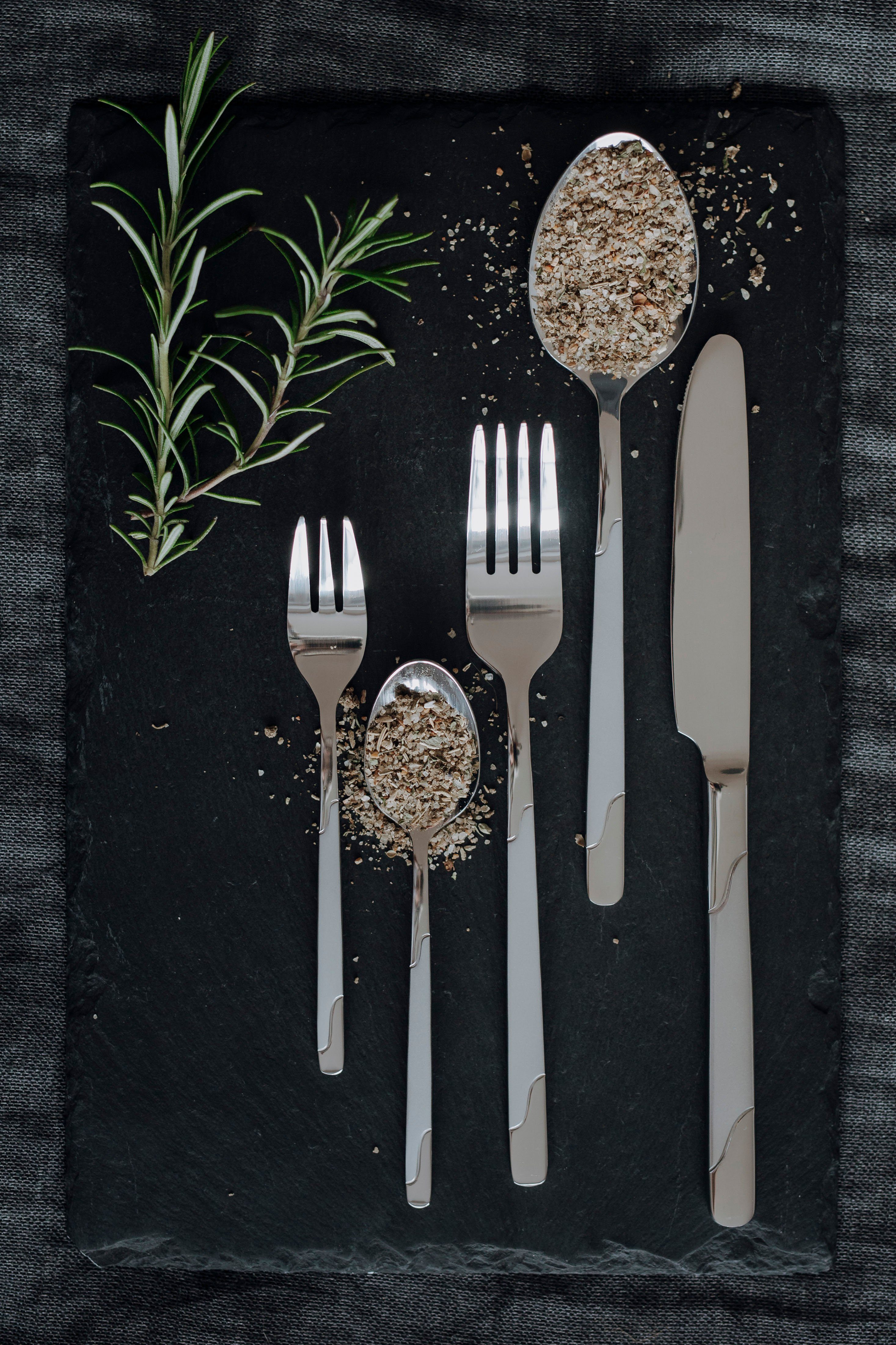 Mulex Besteck-Set Seattle (30-tlg), 6 Personen, Edelstahl 18/0, teilsatiniert