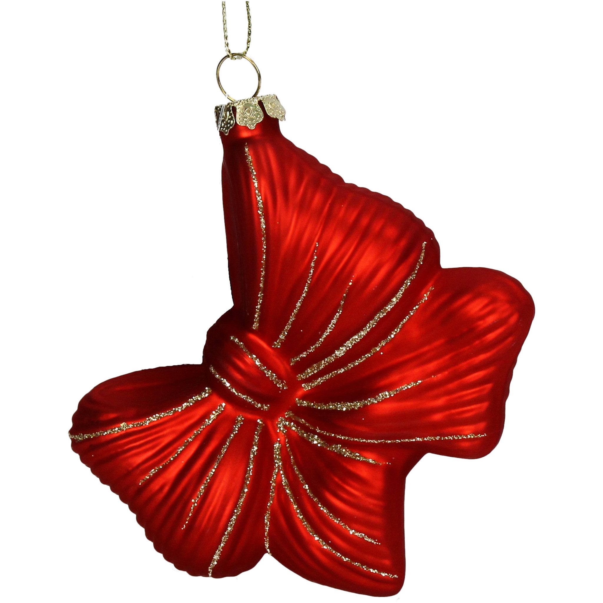HD Collection Christbaumschmuck, Christbaumschmuck Glas 7,5cm Schleife mit günstig online kaufen