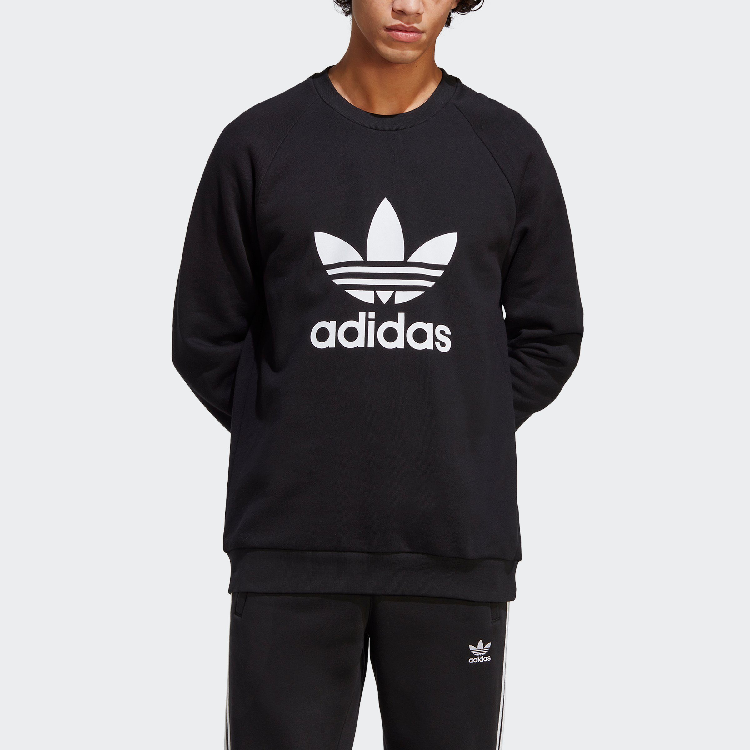 CLASSICS Black Sweatshirt Originals ADICOLOR TREFOIL adidas