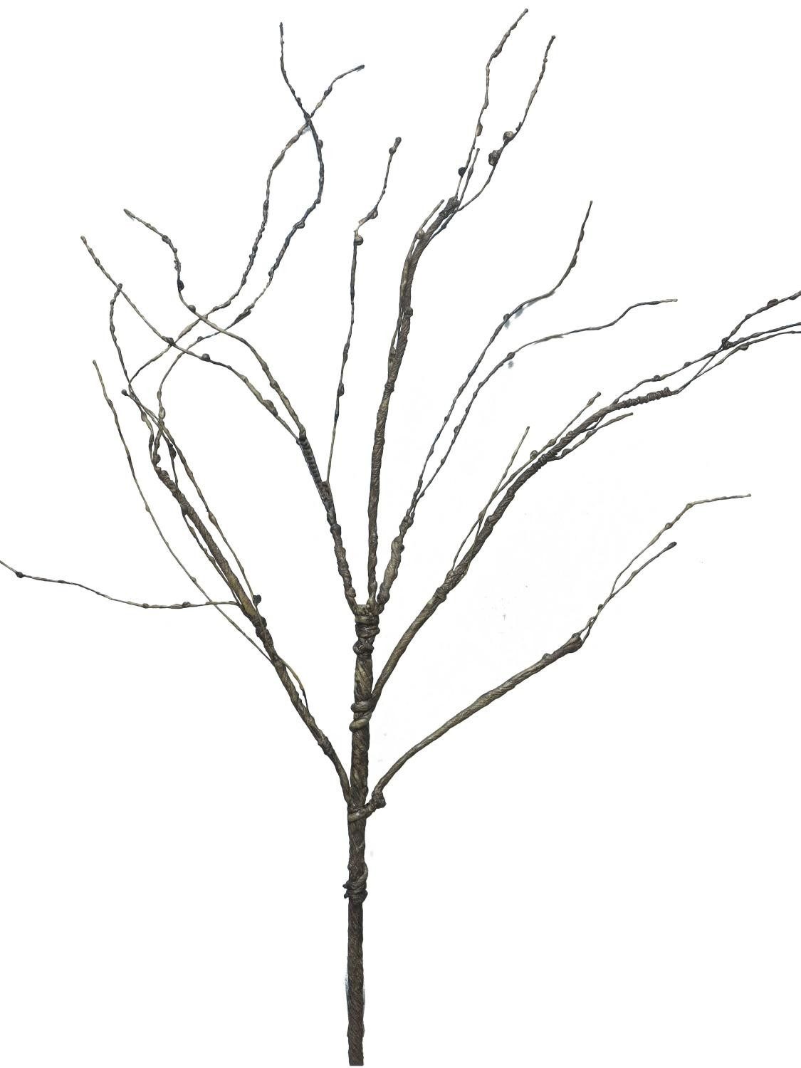 Kunstzweig Deko Zweig Korkenzieherweide LIFEN, braun, 110 cm Korkenzieherweide, artplants, Höhe 110.0 cm