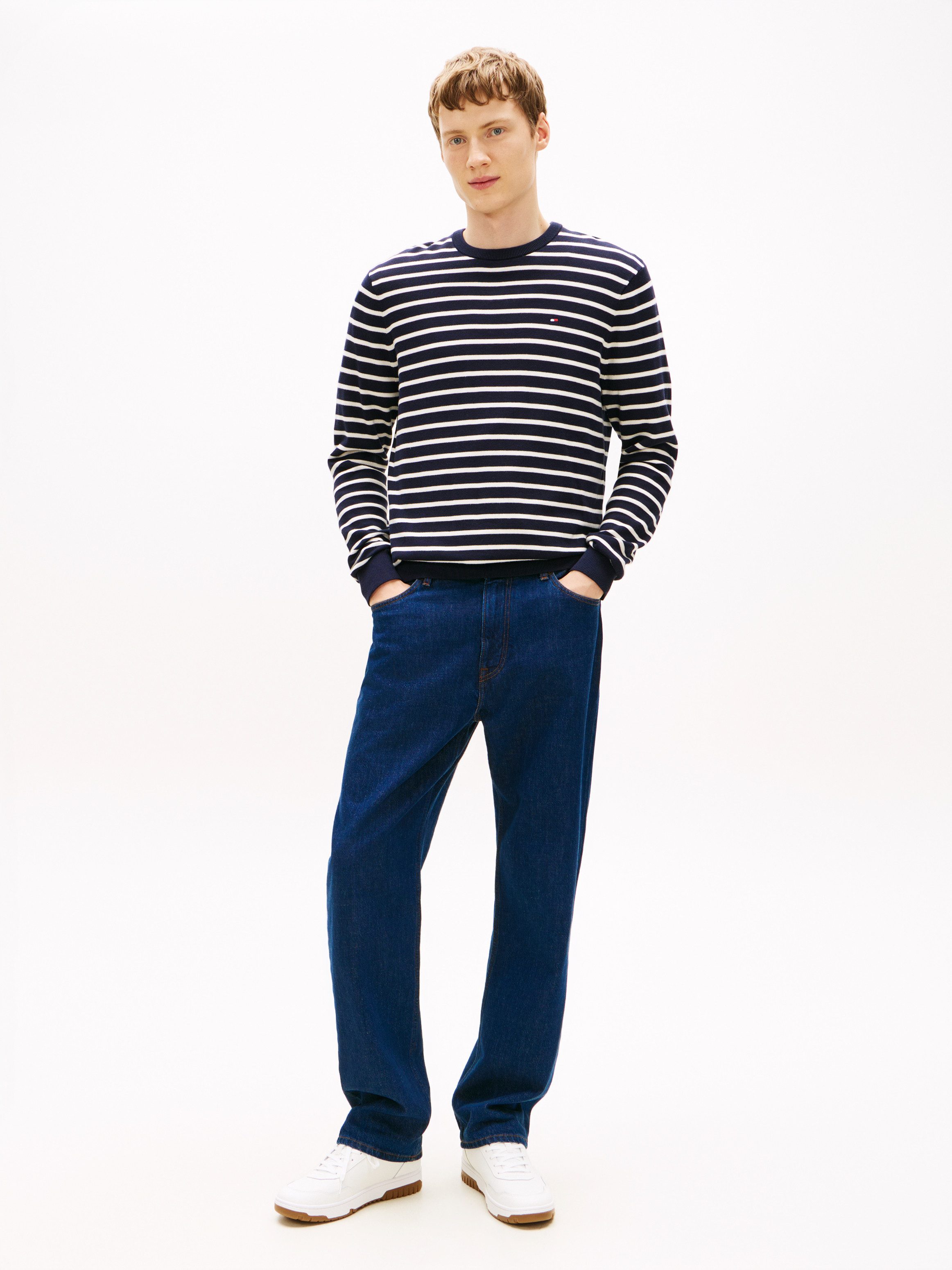 Tommy Hilfiger Rundhalspullover ESSENTIAL COTTON Crewneck Regular Fit Premium Mode