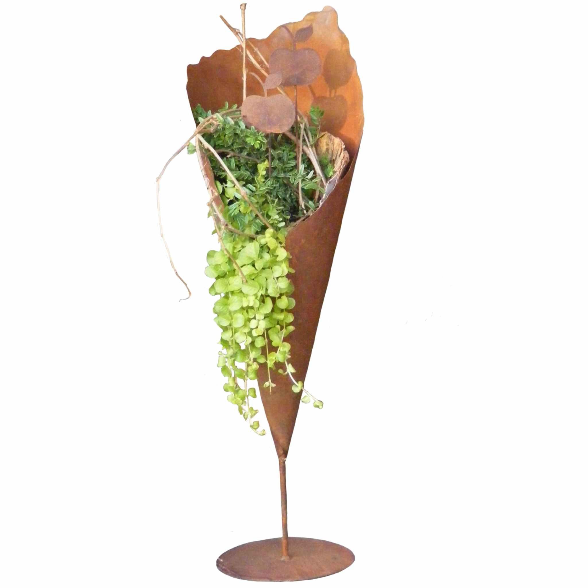 Pflanzkübel Pflanzvase Metall Gartendeko Pflanztüte