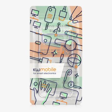 kwmobile Handyhülle Hülle für Google Pixel 8 Pro Kunststoff, Handyhülle mit Kameraschutz - Anti-Gelb Case Transparent Metallic