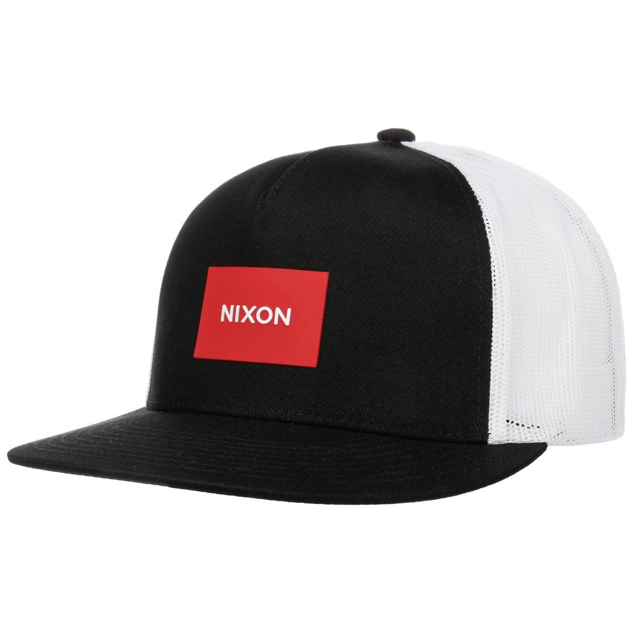 Nixon (1-St) Cap Trucker schwarz-rot Basecap Snapback