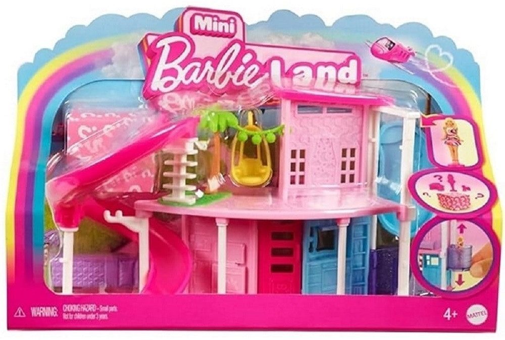 Mattel® Spielfigur Barbie Mini Villa mit 4 cm Puppe, Haustier, Aufzug, Pool & Zubehör, (Spar-Set, 1-tlg), Mini BarbieLand Villa mit Puppe Haustier Zubehör Artik – Bild 4 von 5