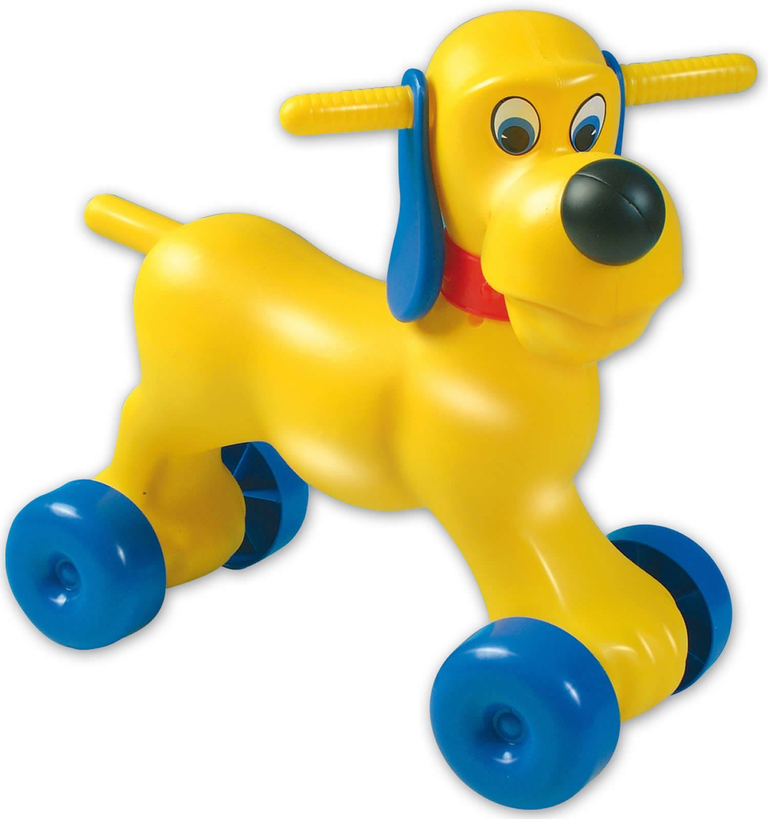 Rutscher Hund Kinder Rutschtier gelb +18M