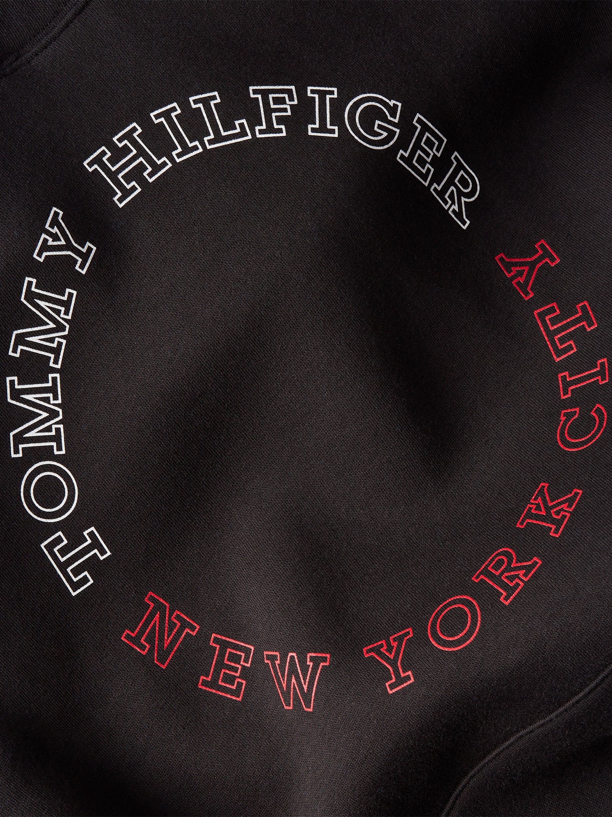 ROUNDALL Kapuzensweatshirt MONOTYPE black Tommy HOODY Hilfiger