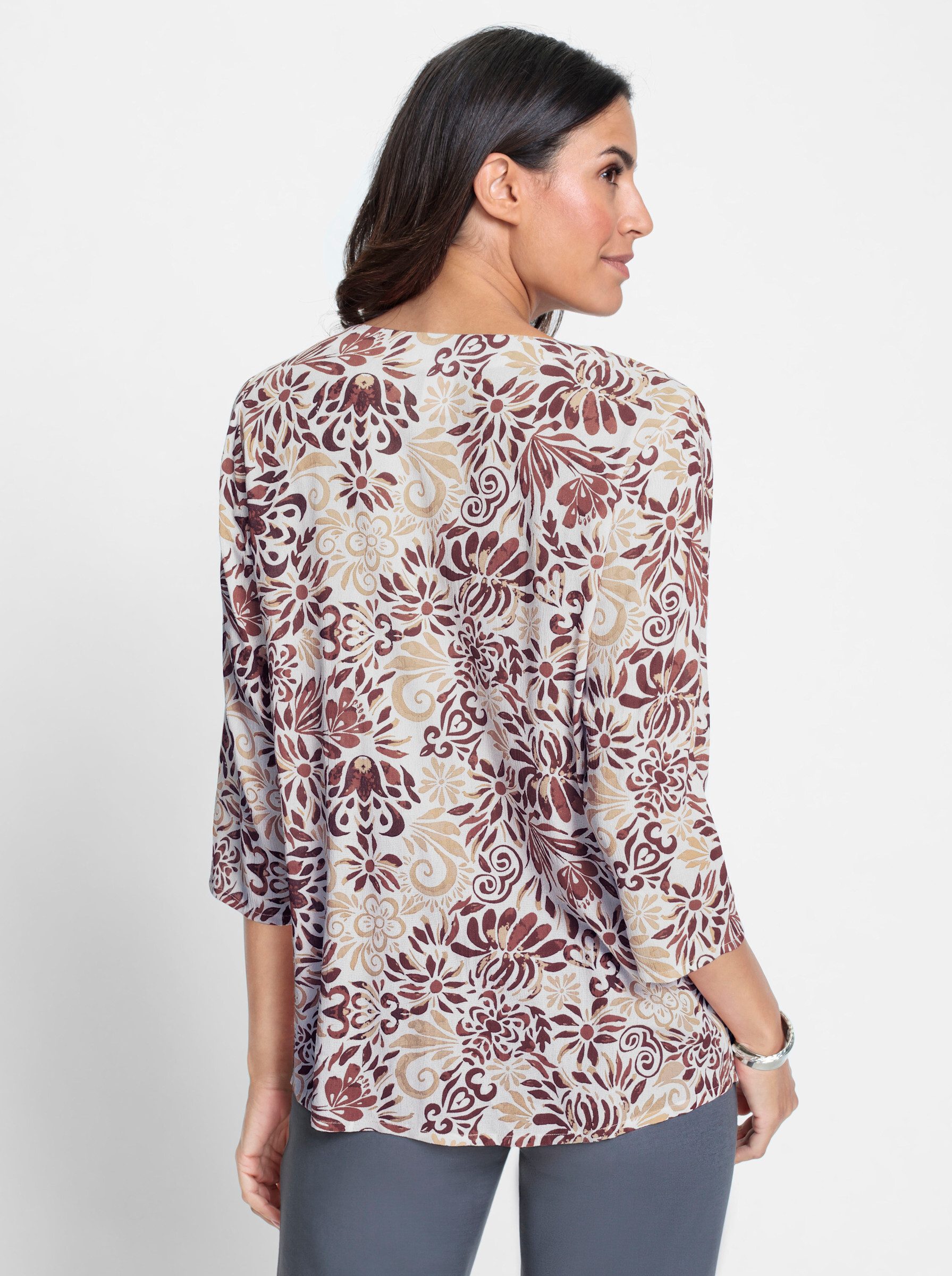 Witt Klassische Bluse Druckbluse 3/4-Arm günstig online kaufen