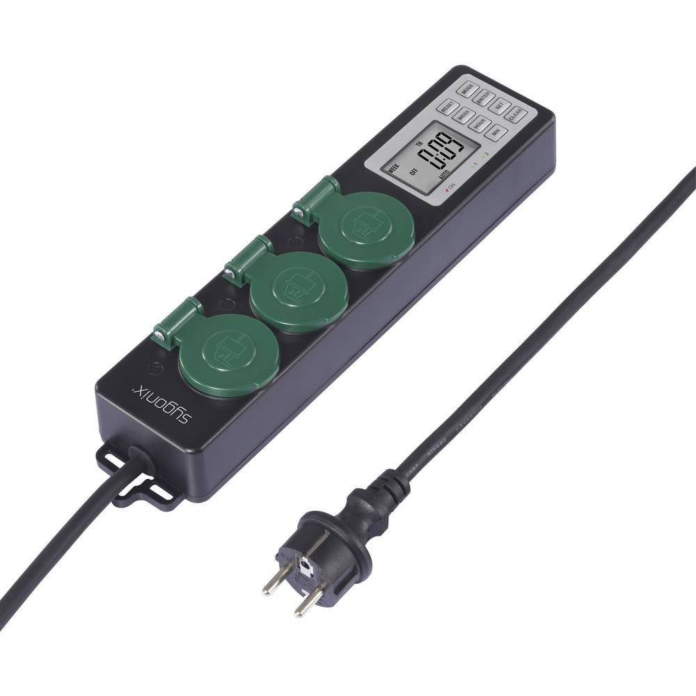 Sygonix SY-6786454 Steckdosenleiste, mit Zeitschaltuhr, programmierbar