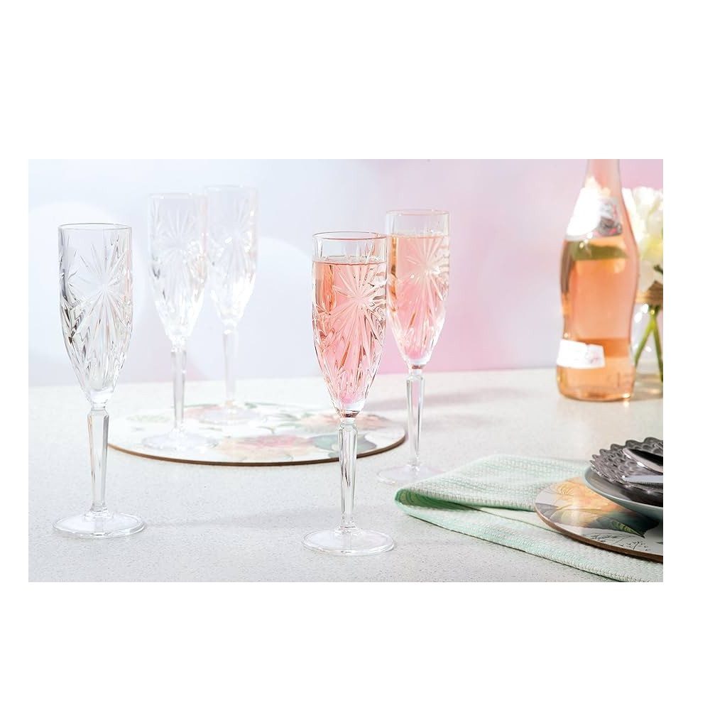 RCR Sektglas RCR Oasis Champangerglas 6er Set, Kristallglas