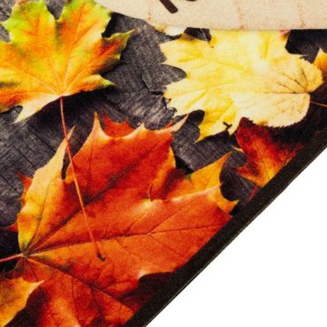 Fußmatte Küchenteppich Waschbar Herbst 60x300 cm Samt, vidaXL, Rechteckig