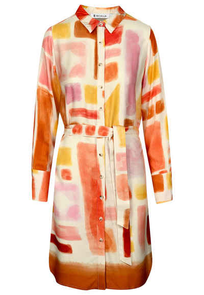 BICALLA Midikleid Dress Geo Prints - 09/pink-curry (1-tlg)