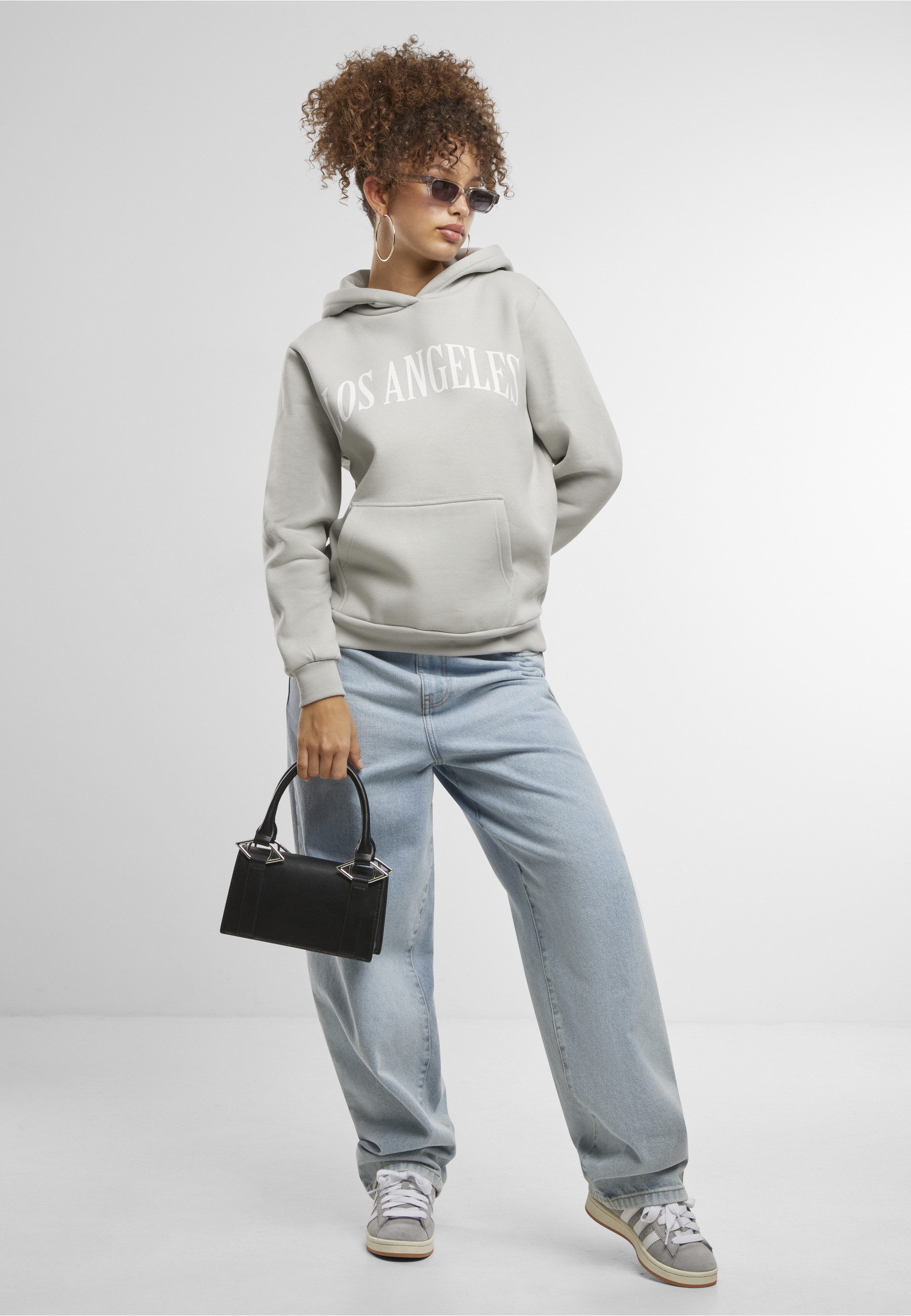 Miss Tee Kapuzensweatshirt Miss Tee Los Angeles Ladies Fluffy Hoody