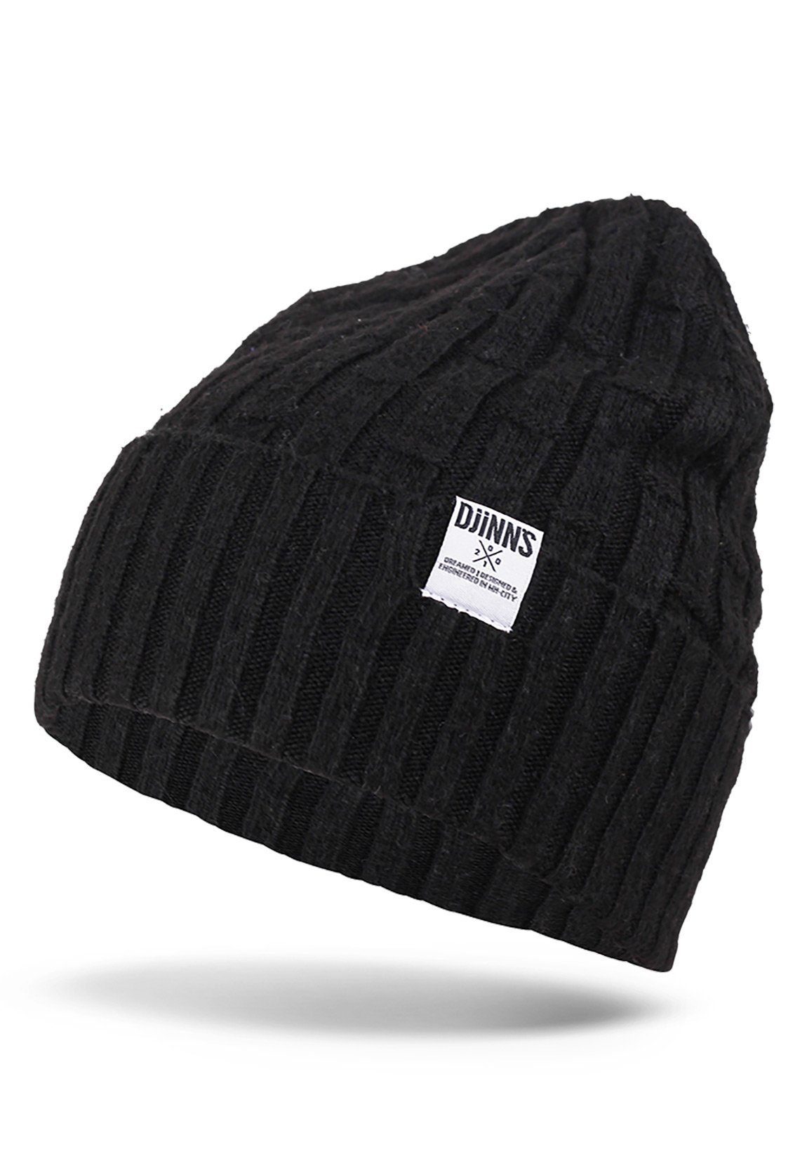 Djinns Beanie Djinns Basic Beanie BAMBOO KNIT Black günstig online kaufen