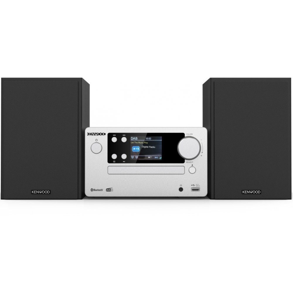 Kenwood M-725DAB-S - Microanlage - frosted aluminium Microanlage