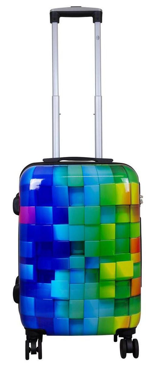 Warenhandel König Hartschalen-Trolley Mosaik, 4 Rollen, günstig online kaufen