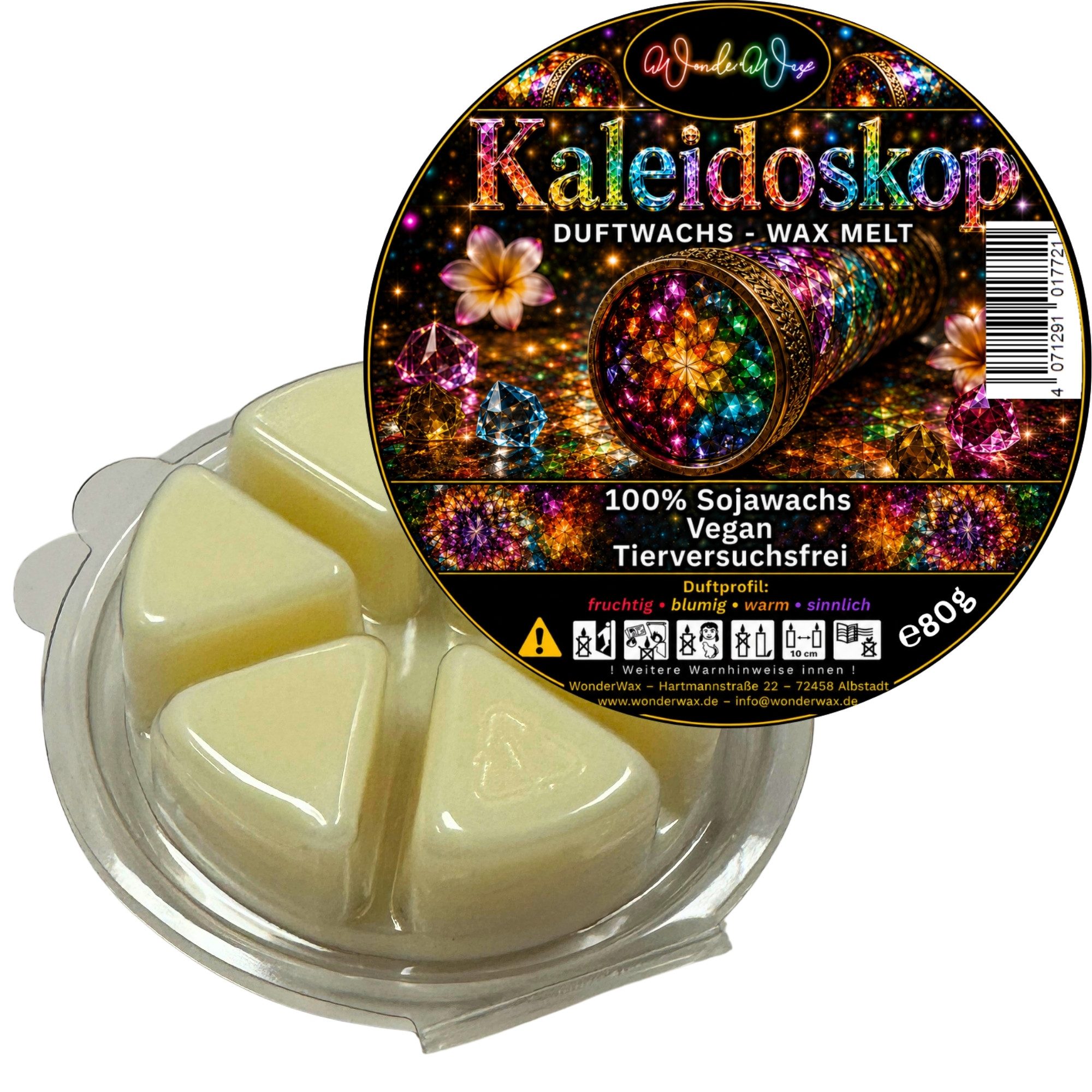 WonderWax Duftwachs WonderWax® Duftwachs Kreis 6 pcs (Kaleidoskop), Duftrichtung: Kaleidoskop