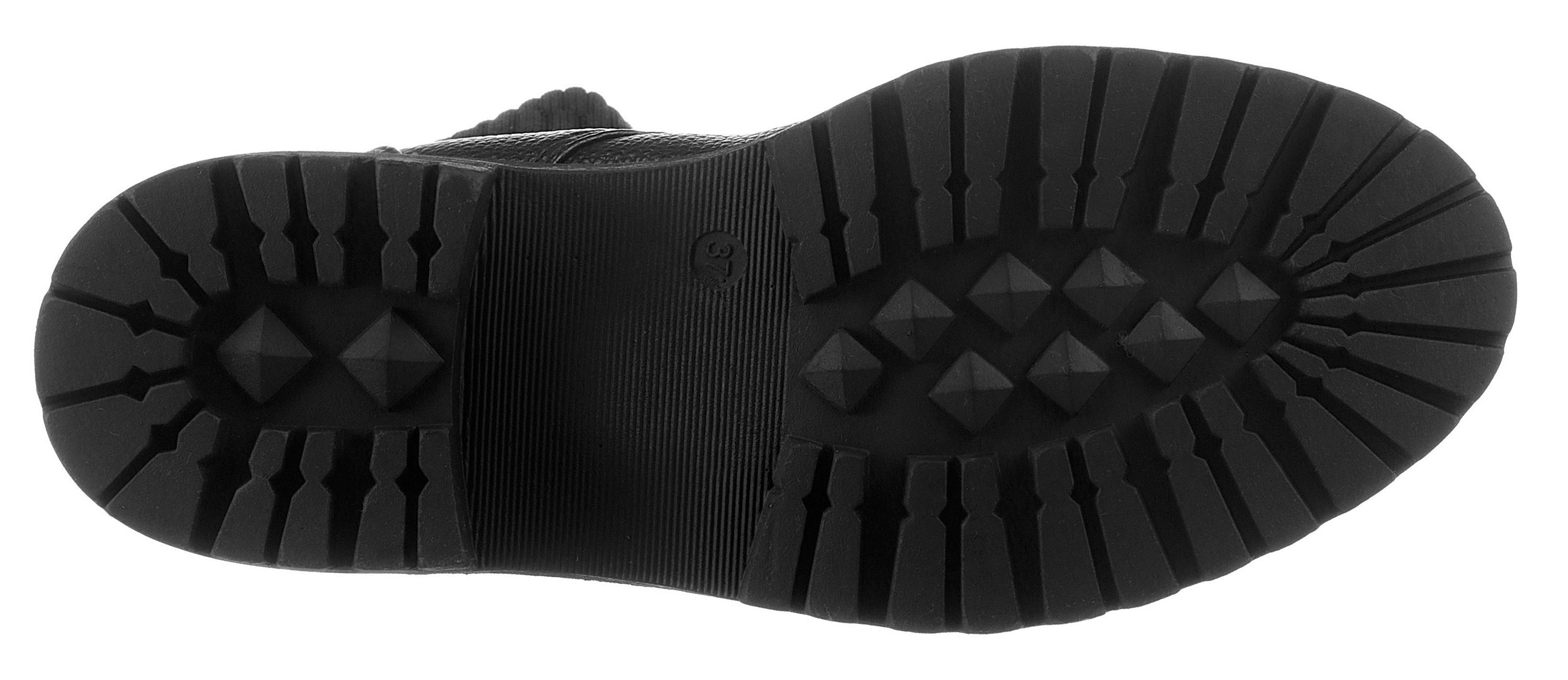Schuhe Stiefeletten La Strada Stiefelette mit sockeähnlichem Strick-Schaft