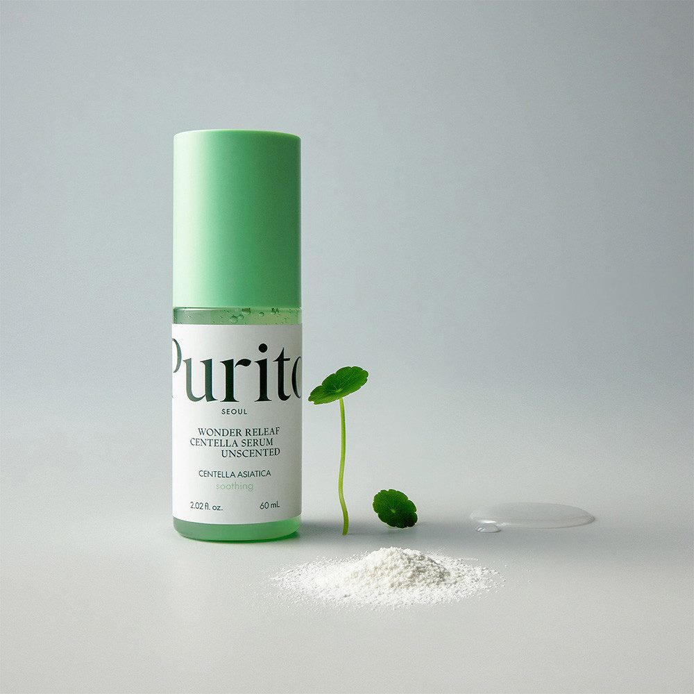 Purito Gesichtsserum WONDER RELEAF CENTELLA SERUM UNSCENTED, reduziert Rötungen und Irritationen nahezu sofort