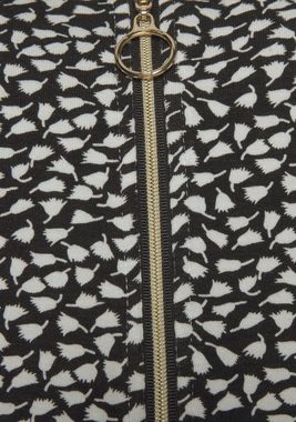 s.Oliver Sommerkleid mit Reißverschluss und 3/4-Ärmeln, Jerseykleid mit Taschen