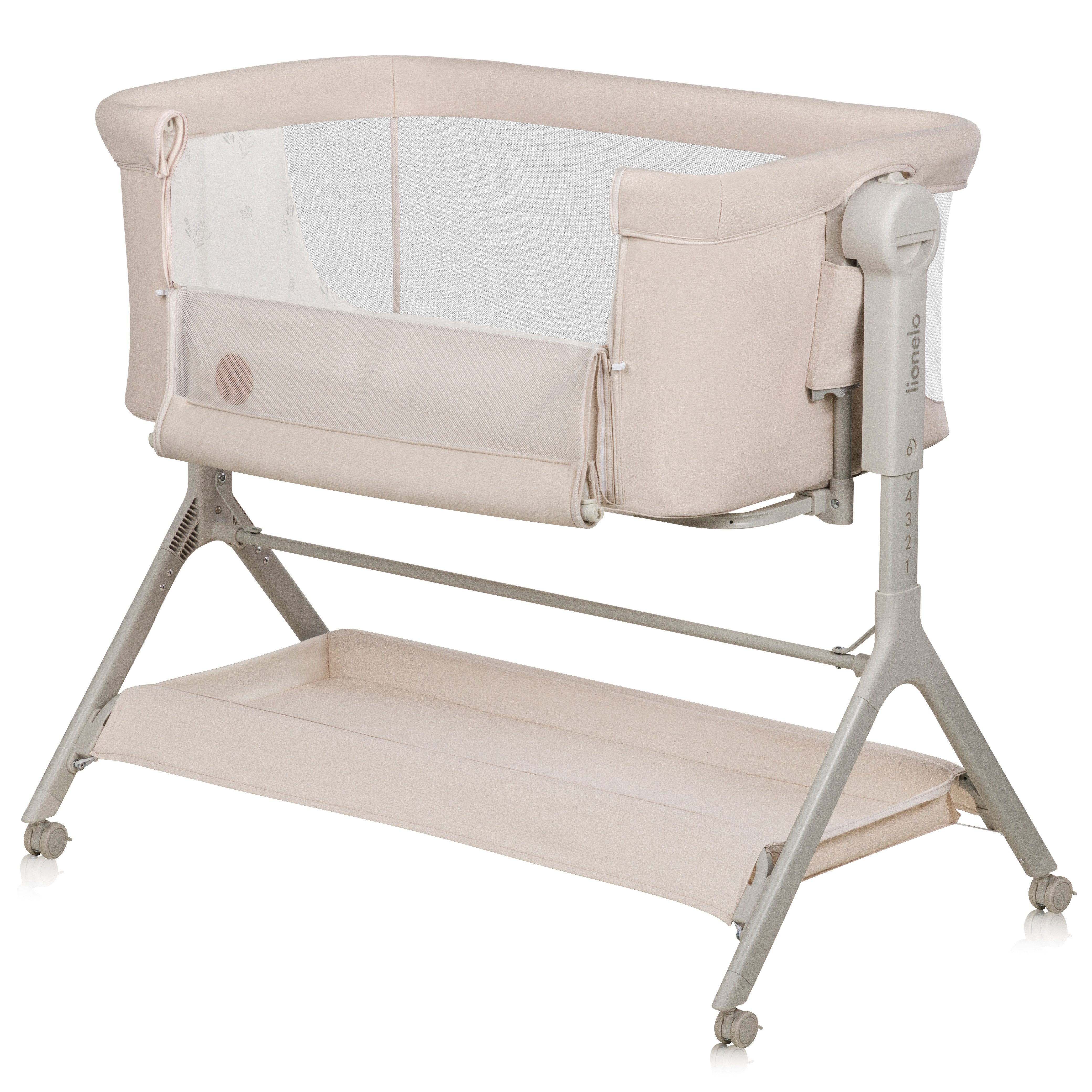 lionelo Reisebett Leonie Plus (Set, Set) SUPER Babytragetasche, Wiege, freistehendes Babybett