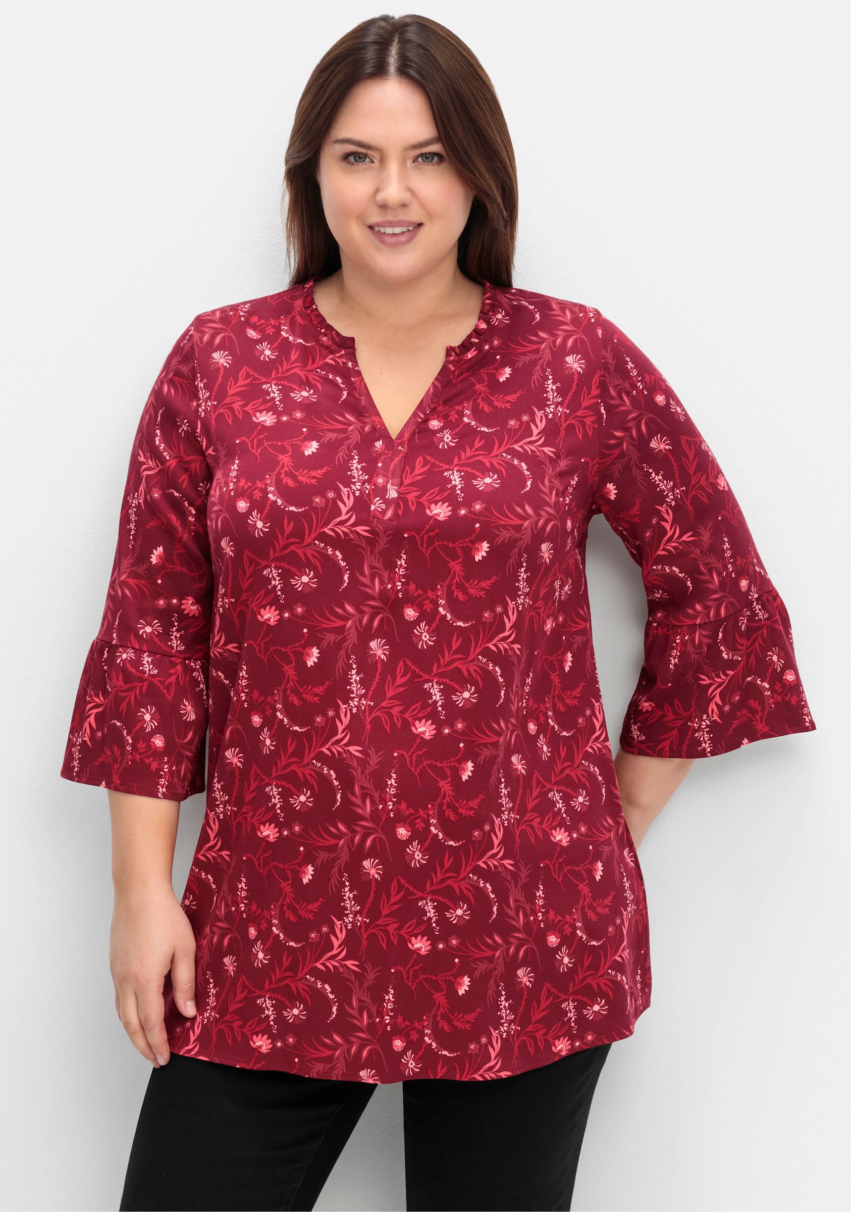 Sheego Klassische Bluse Tunika . günstig online kaufen