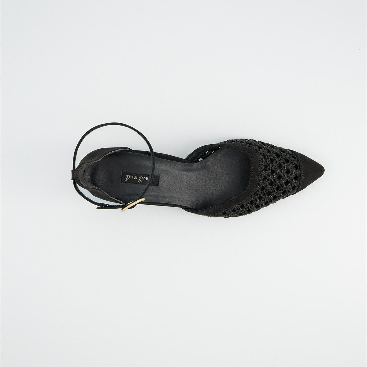 Paul Green Paul Green 3856-019, Peeptoes & Slingpumps, Schwarz, Damen Peeptoepumps