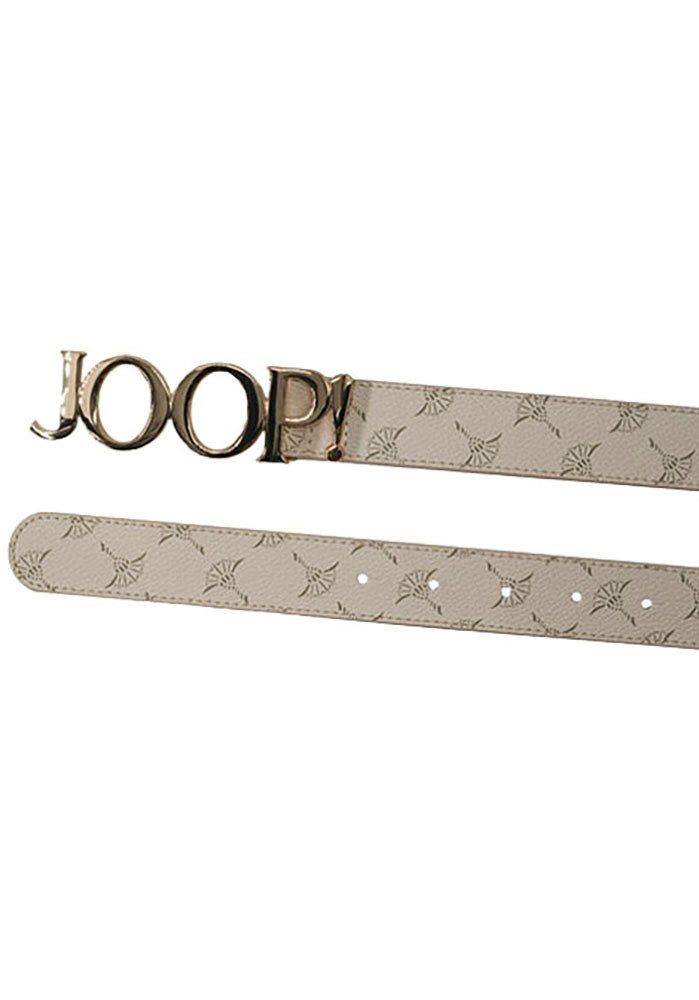 JOOP! Koppelgürtel mit Cornflower-Alloverprint und Logo-Pin-Schließe