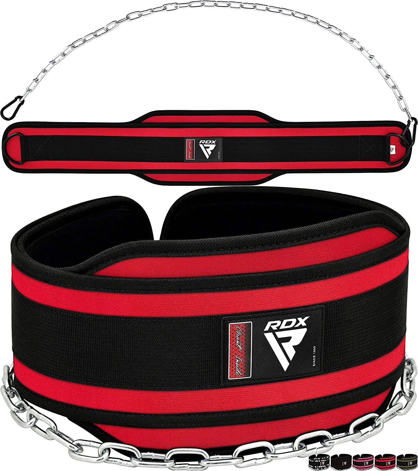 RDX DipGürtel RDX DipGürtel 6 Zoll mit Kette und Karabiner, Dipping belt