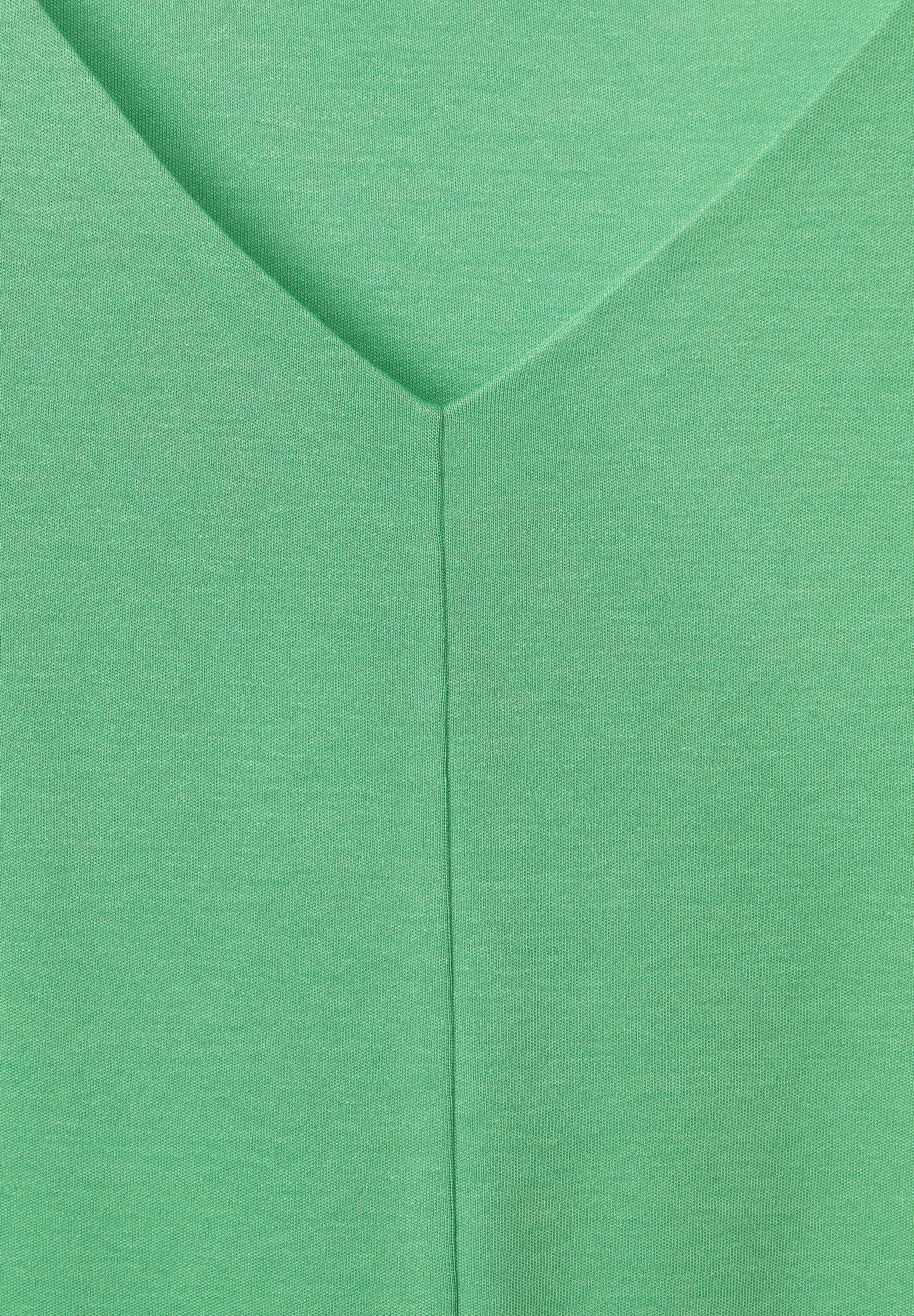 T-Shirt in gentle fresh green Unifarbe STREET ONE