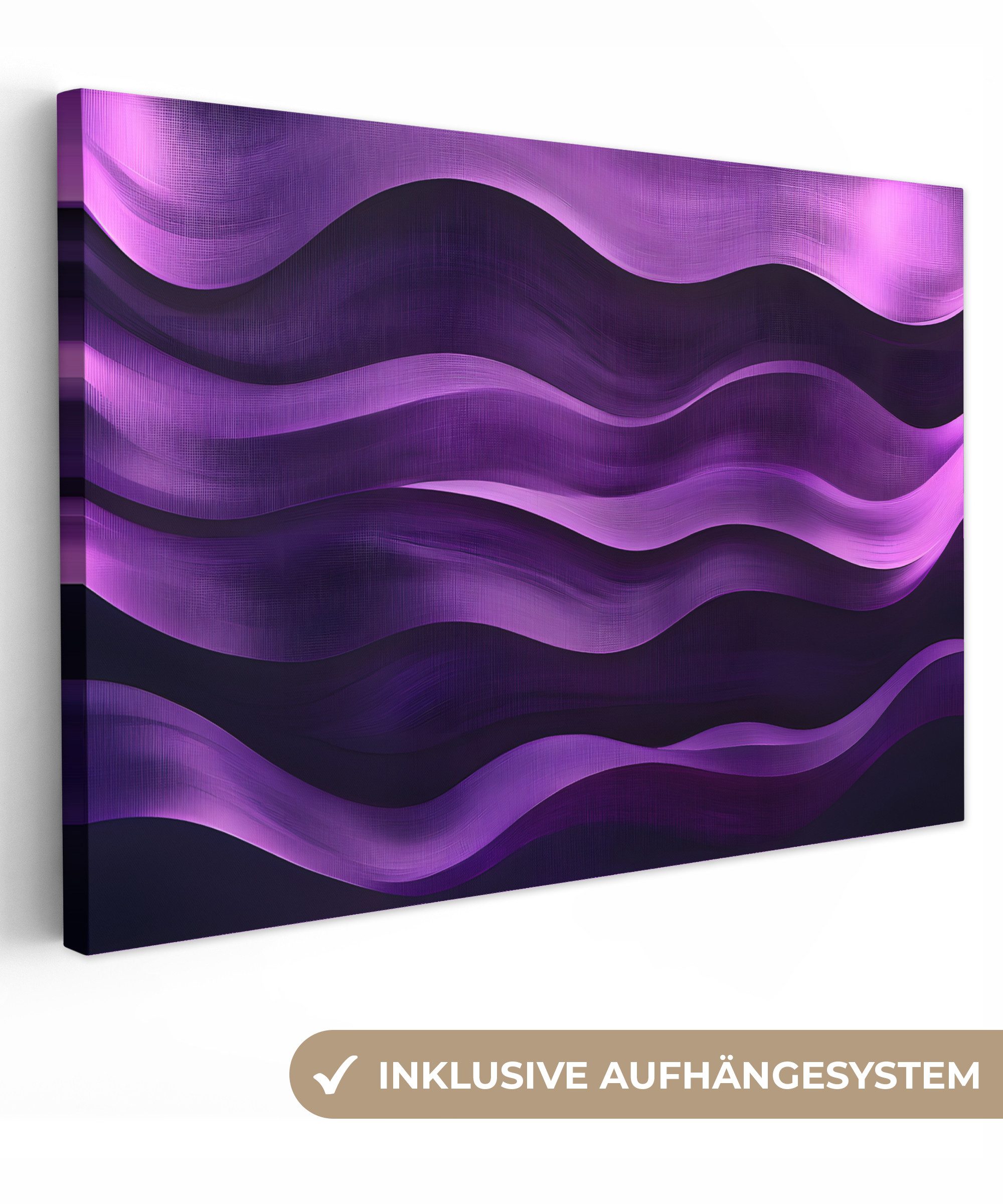 OneMillionCanvasses® Leinwandbild Wellen - Abstrakt - günstig online kaufen