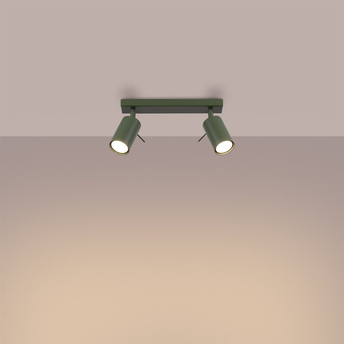 möbelvita Deckenleuchte Deckenleuchte LIRA 2 olivgrün, beweglicher Lampenschirm, NEIN