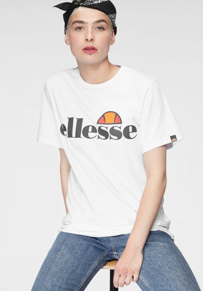 Ellesse T-Shirt ALBANY TEE, Abgesteppter Saum/Kante