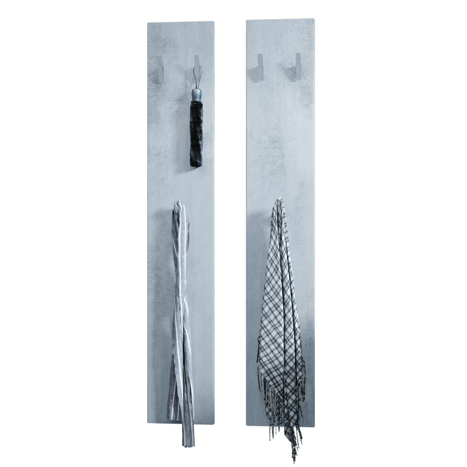 Vladon Garderobenpaneel Wandpaneel 140 (Garderobenpaneel, bestehend aus 2 P günstig online kaufen