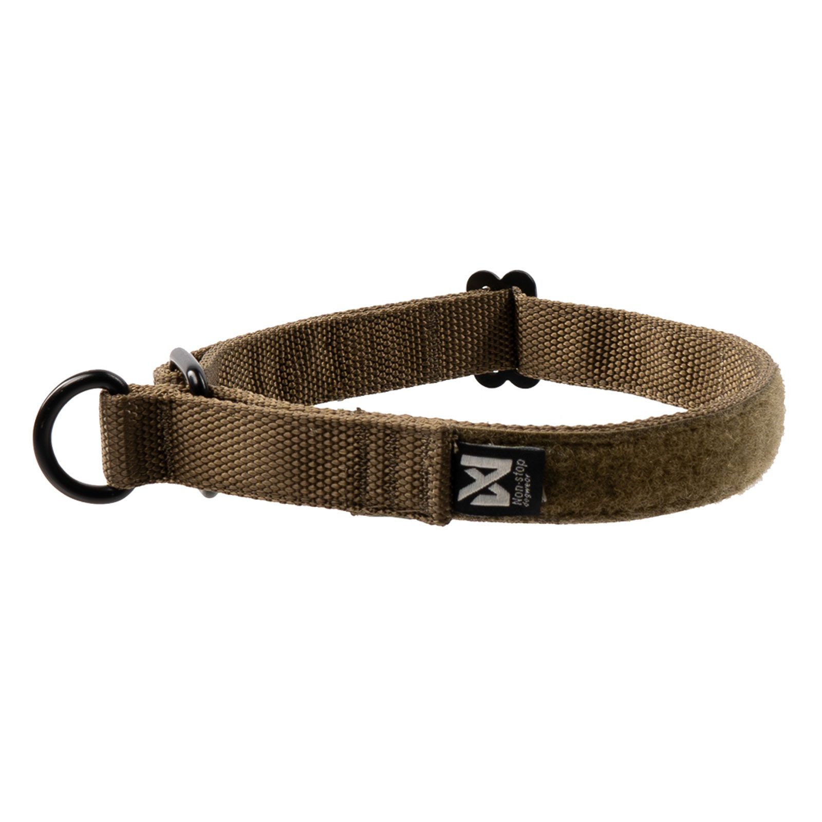 Non-stop dogwear Hunde-Halsband Solid adjustable collar WD olive, Nylon, Die Working Dog Serie - für Malocher-Hunde!